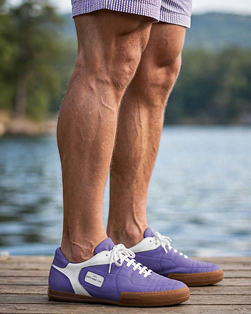 Indoor Soccer Stitch Sneakers: Grapo