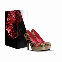 Striped Platform Pumps: Levito
