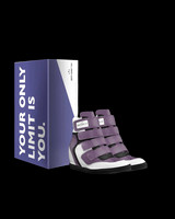 Velcro Wedge Sneakers: Grapo