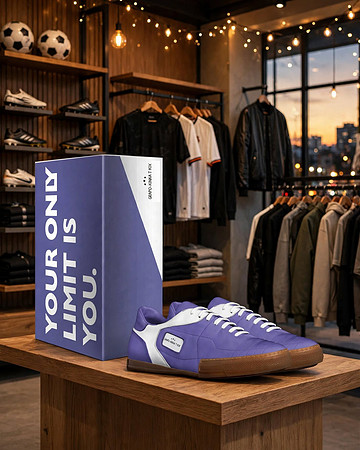 Indoor Soccer Stitch Sneakers: Grapo