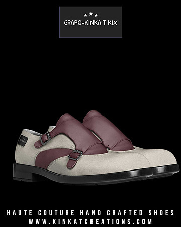Traditional Monk Strap Shoes: Grapo