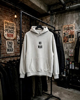 Premium Oversized Hoodie (Bone): No War