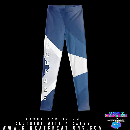 Courage (White): Hand-Sewn Leggings
