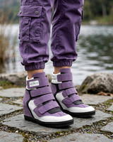 Velcro Wedge Sneakers: Grapo