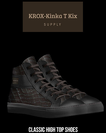 Classic High Top Shoes (Black): KROX
