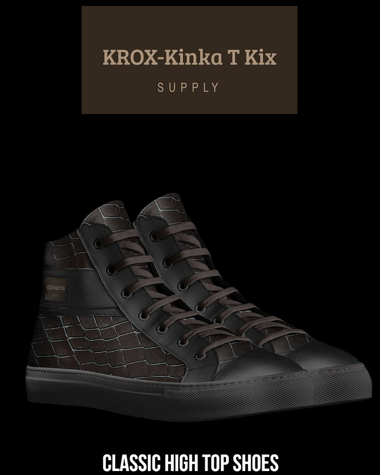 Classic High Top Shoes (Black): KROX