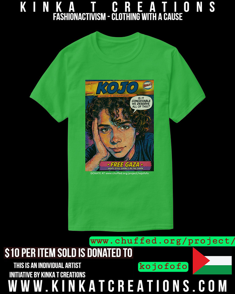 Basic Dark T-Shirt (Shamrock Green): Kojo From Gaza