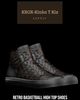 Retro Basketball High Tops: KROX Black