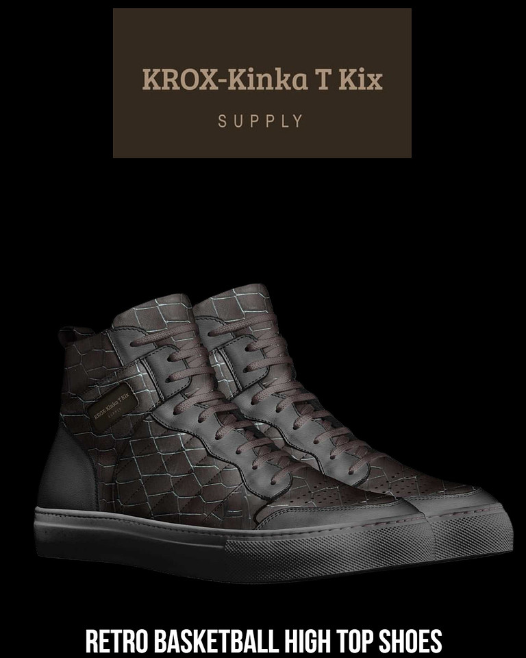 Retro Basketball High Top (Black): KROX