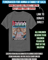 Basic Dark T-Shirt (Dark Grey): Janna From Gaza