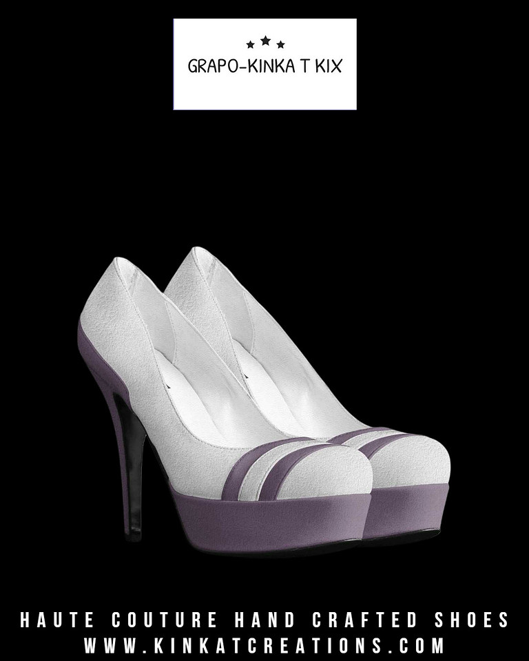 Striped Platform Pumps: Grapo