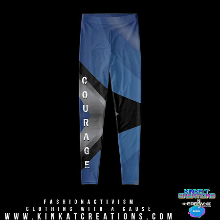 Courage (Black): Hand-Sewn Leggings