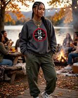 Premium Oversized Sweatshirt (Graphite Black): 24x7x365 Don't Quit