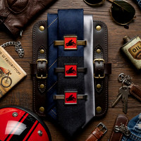 Neck Tie Bars (Red): Cafe Racer