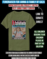 Basic Dark T-Shirt (Fatigue Green): Janna From Gaza