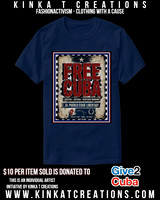 Basic Dark T-Shirt (Navy): Free Cuba