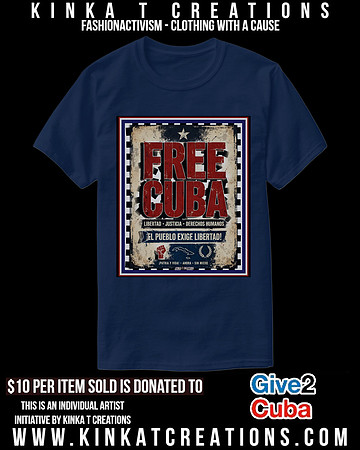 Basic Dark T-Shirt (Navy): Free Cuba