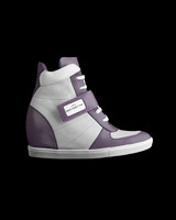 High Top Wedge Sneakers: Grapo
