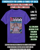 Basic Dark T-Shirt (Purple): Janna From Gaza