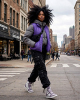 High Top Wedge Sneakers: Grapo