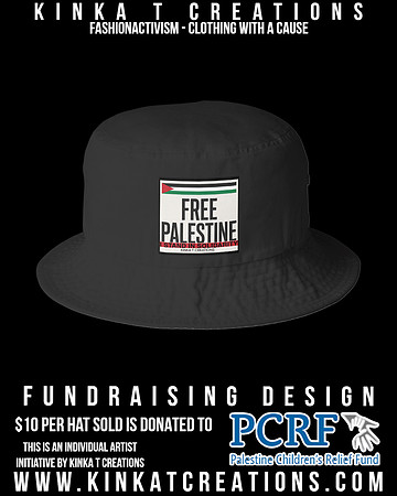 Sportsman - Bucket Hat (Black): Free Palestine - I Stand In Solidarity