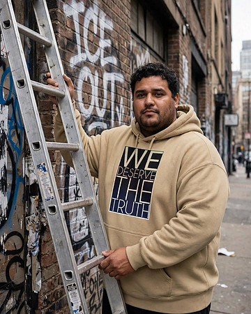 Premium Oversized Hoodie (Tan): We Deserve The Truth