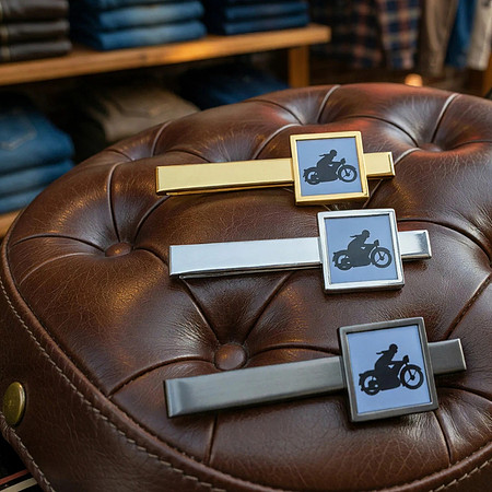 Neck Tie Bars (Blue): Cafe Racer