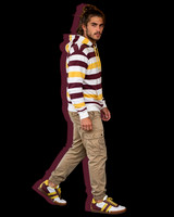 Indoor Style Striped Soccer Shoes: Trojan
