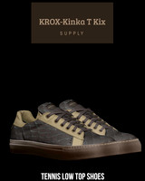 Tennis Low Top Shoes (Tan): KROX