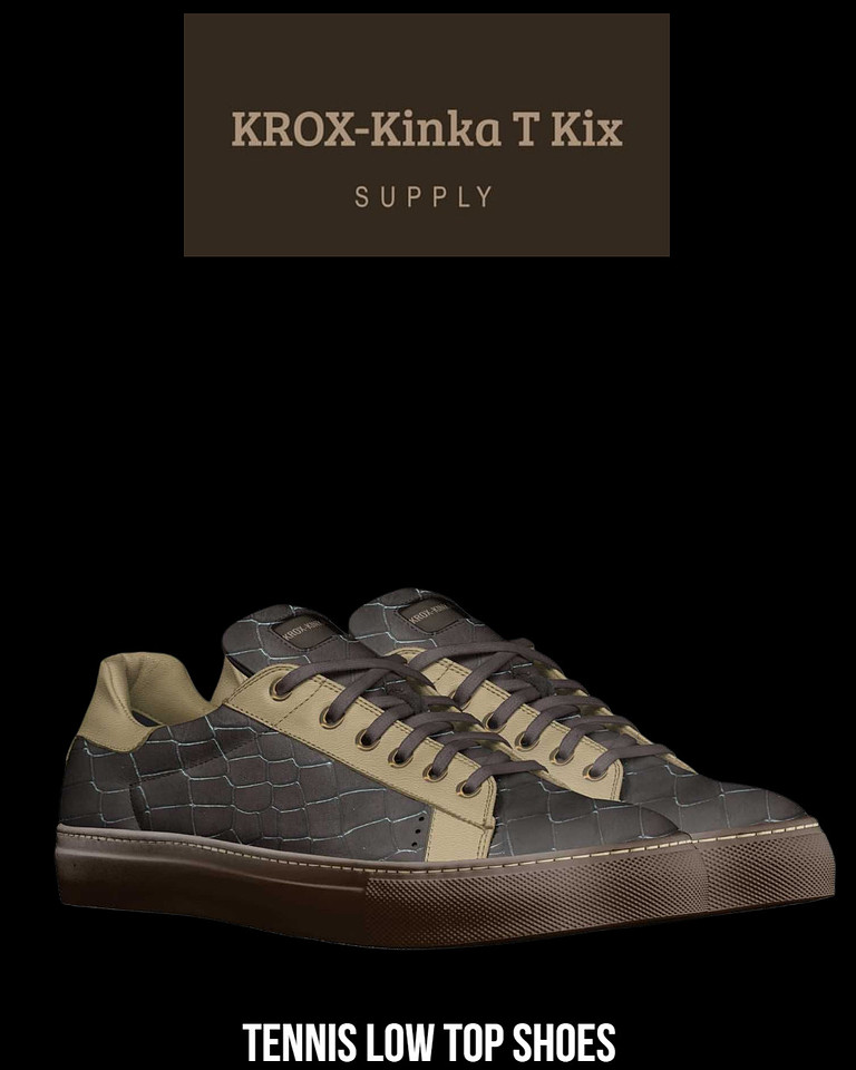 Tennis Low Top Shoes (Tan): KROX