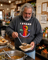 Premium Oversized Hoodie: I Stand With All Oppressed - Power To The People