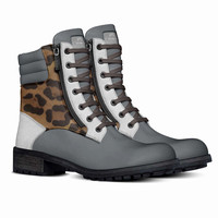 Zip Military Boots: Levito