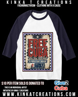 Men's Basic 3/4 Sleeve Raglan T-Shirt (Navy): Free Cuba