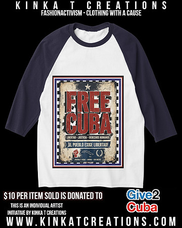 Men's Basic 3/4 Sleeve Raglan T-Shirt (Navy): Free Cuba