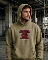 Premium Oversized Hoodie (Olive): Sometimes Not Giving Up Is The Bravest Thing You Can Do