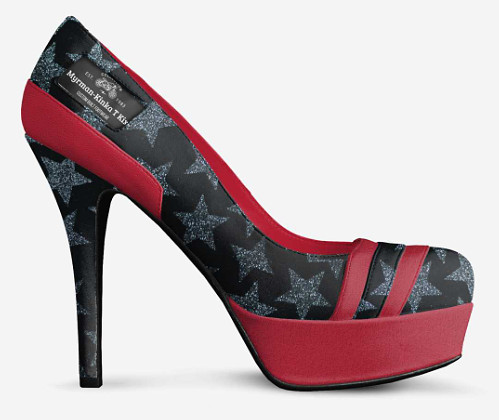 Striped Platform Pumps - Myrman