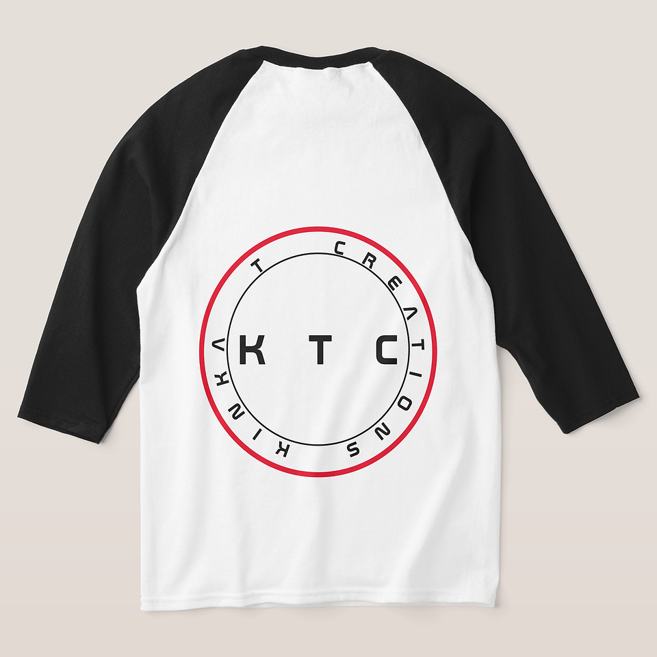Basic 3/4 Sleeve Raglan T-Shirt: Ace (discount at check out)