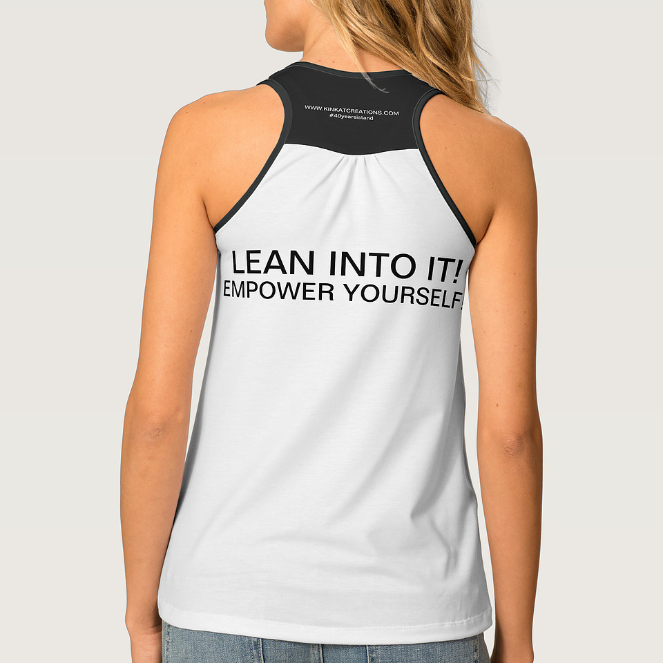 ($56.35) Racerback Tank Top: Lean Into It!