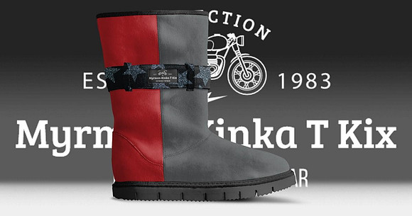 Myrman - Kinka T Kix original Italian leather shoe line.