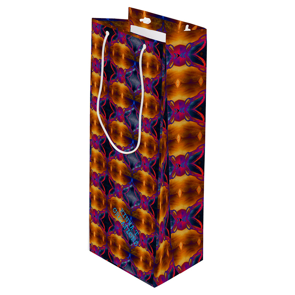 ($16.75) Wine Gift Bag: Rusty Butterfly
