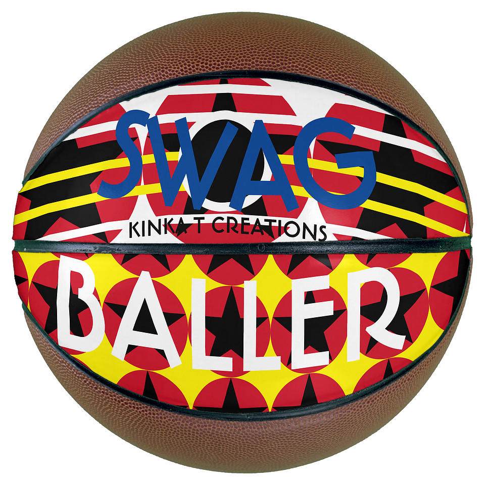 ($98.25) Hand Stitched Basketball: Swag Baller