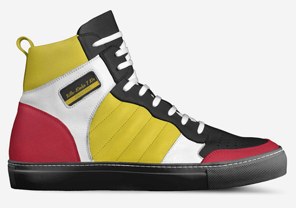 Retro Basketball High Top Shoes (Black): Rilla