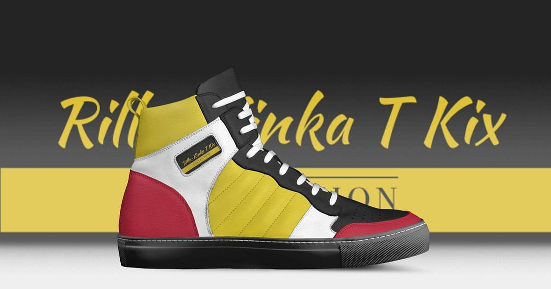 Retro Basketball High Top Shoes (Black): Rilla