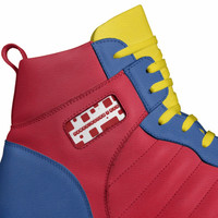 Retro Basketball High Top Shoes (White): Hawks