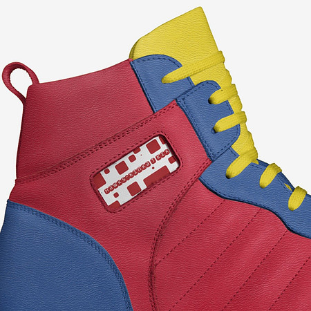 Retro Basketball High Top Shoes (White): Hawks
