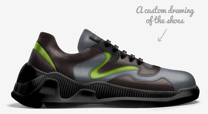Chunky Low-Top Shoes: DLF-1