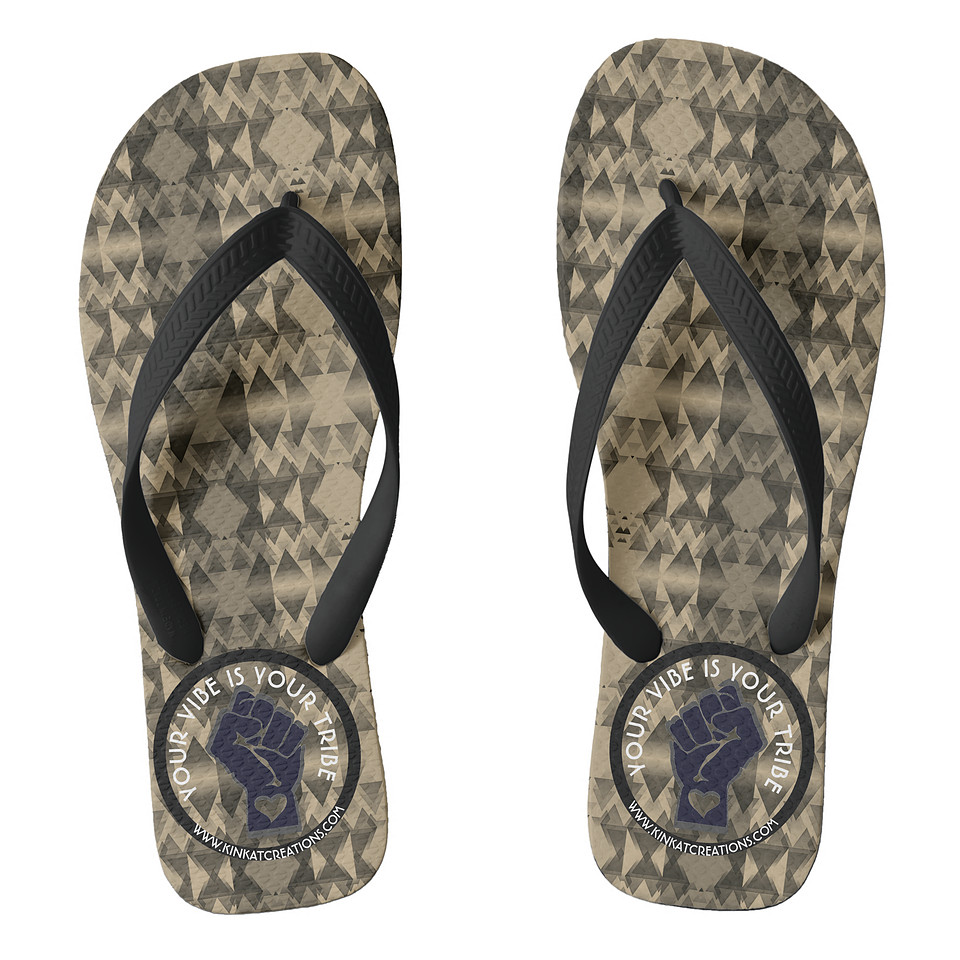 Your Vibe Is Your Tribe - Bear Youngblood Flip Flo Flip Flops