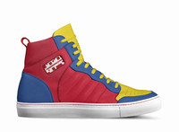 ($209) Retro Basketball High Tops: Hawks (red)