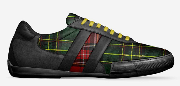 Striped Indoor Soccer Style Shoes: Scotty