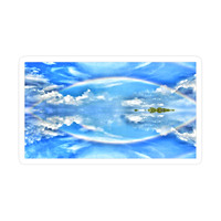 ($5.82) Transparent Small Sticker: The Reflective Rainbow